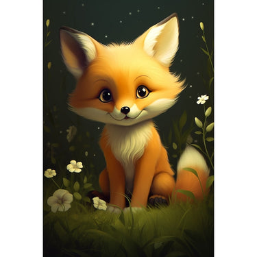 1 Year Old Fox Canvas